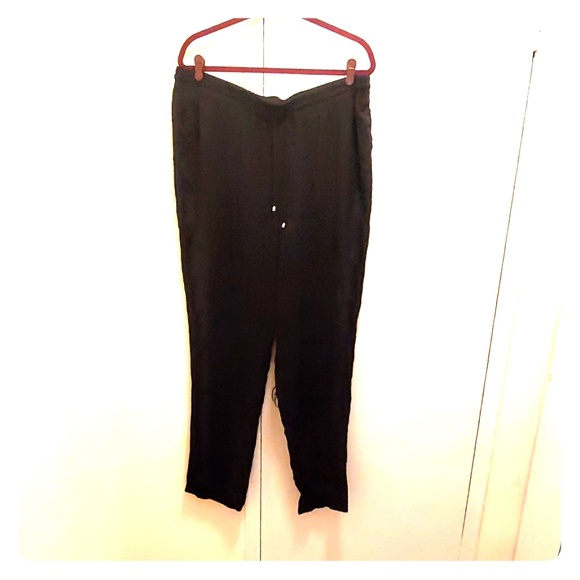 Black drawstring pants - Picture 1 of 2
